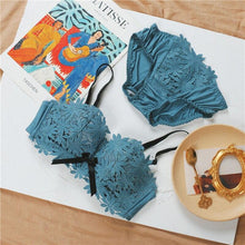 将图片加载到图库查看器,Sexy Underwear Set Fashion Push Up Bra Set For Women Embroidery Lace Bralette Women Intimates Lingerie Female Sets AB Cup