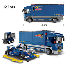 将图片加载到图库查看器,City Container truck vehicle garbage oil tank wash sets model building blocks brick kids toys van carriage compartment kits