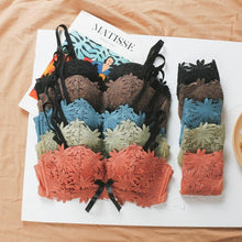 将图片加载到图库查看器,Sexy Underwear Set Fashion Push Up Bra Set For Women Embroidery Lace Bralette Women Intimates Lingerie Female Sets AB Cup