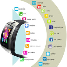 将图片加载到图库查看器,Bluetooth Smart Watch men Q18 With Camera Facebook Whatsapp Twitter Sync SMS Smartwatch Support SIM TF Card For IOS Android