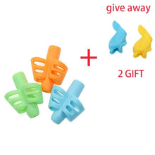 将图片加载到图库查看器,Two-Finger Pen Holder Silicone Baby Learning Writing Tool Correction Device Pencil Set Stationery 3 Piece Set Gift 2 Piece Fish