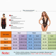 将图片加载到图库查看器,Sexy Hollow Lingerie Bodysuit Women Bra Set Lace Perspective Deep V Hot Erotic Underwear One Piece Halter Open Sexy Lingerie Set