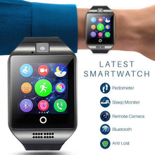 将图片加载到图库查看器,Bluetooth Smart Watch men Q18 With Camera Facebook Whatsapp Twitter Sync SMS Smartwatch Support SIM TF Card For IOS Android