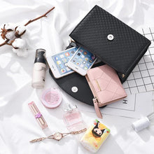 将图片加载到图库查看器,Women's Shoulder Bag Women Messenger Bags Leather Flap Plaid Hard Crossbody Bags for Women Bag Female Handbags Bolsa Feminina