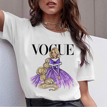 将图片加载到图库查看器,Vogue Harajuku T Shirt Summer Graphic Ullzang T-shirt Korean Kawaii Streetwear Tshirt 90s Funny Princess Cartoon Top Tees Female
