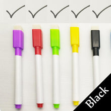 将图片加载到图库查看器,5/8Pcs/lot Colorful black School classroom Whiteboard Pen Dry White Board Markers Built In Eraser Student children's drawing pen