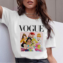 将图片加载到图库查看器,Vogue Harajuku T Shirt Summer Graphic Ullzang T-shirt Korean Kawaii Streetwear Tshirt 90s Funny Princess Cartoon Top Tees Female