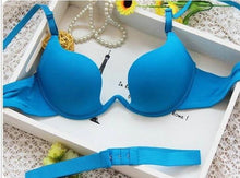 将图片加载到图库查看器,Japanese Style Deep V Push Up Bra Strapless Underwire Underwear Women Sexy Soutien Gorge Thin Half Cup Lingerie Beauty Back