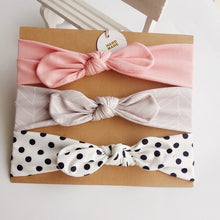 将图片加载到图库查看器,3pcs/lot baby girl headband for newborn babies hair band elastic accessories cotton headwear