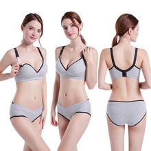 将图片加载到图库查看器,Maternity Breastfeeding Nursing Bra Pregnancy Clothes Women Easy Feeding Bra Wire Free Soutien Gorge Allaitement Underwear Sleep