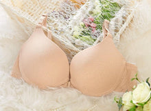 将图片加载到图库查看器,Fashion bra spring and summer seamless sexy front button bra push up underwear buckle female small chest bra