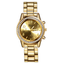 将图片加载到图库查看器,Women's Watches Geneva Classic Luxury Rhinestone Watch Women Watches Ladies Fashion Gold Watch Clock Reloj Mujer Montre Femme