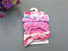 将图片加载到图库查看器,3pcs/lot baby girl headband for newborn babies hair band elastic accessories cotton headwear