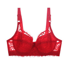 将图片加载到图库查看器,Sexy Lace Push Up Women Bra Underwear Thin Cup Underwire Bralette Plus Size