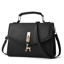 将图片加载到图库查看器,Women's Shoulder Bag Women Messenger Bags Leather Flap Plaid Hard Crossbody Bags for Women Bag Female Handbags Bolsa Feminina