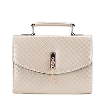 将图片加载到图库查看器，Women's Shoulder Bag Women Messenger Bags Leather Flap Plaid Hard Crossbody Bags for Women Bag Female Handbags Bolsa Feminina
