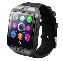 将图片加载到图库查看器，Bluetooth Smart Watch men Q18 With Camera Facebook Whatsapp Twitter Sync SMS Smartwatch Support SIM TF Card For IOS Android
