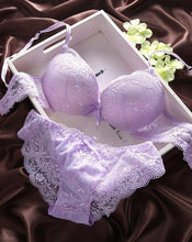 将图片加载到图库查看器，ANTONGMI Women Underwear Set Sexy Lace Bra Set Push Up Bra Set Sexy Lace Briefs  Lingerie 3/4 Cup 70B 75B 80B
