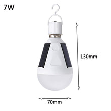 将图片加载到图库查看器，Solar Powered 7W 12W 85V-265V Led Bulb E27 LED Solar Lamp Waterproof Outdoor Emergency Bulb travel Fishing Camping Hiking Light
