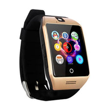 将图片加载到图库查看器，Bluetooth Smart Watch men Q18 With Camera Facebook Whatsapp Twitter Sync SMS Smartwatch Support SIM TF Card For IOS Android
