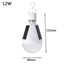 将图片加载到图库查看器，Solar Powered 7W 12W 85V-265V Led Bulb E27 LED Solar Lamp Waterproof Outdoor Emergency Bulb travel Fishing Camping Hiking Light
