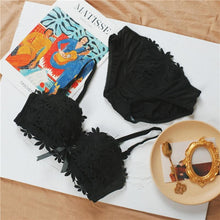 将图片加载到图库查看器，Sexy Underwear Set Fashion Push Up Bra Set For Women Embroidery Lace Bralette Women Intimates Lingerie Female Sets AB Cup
