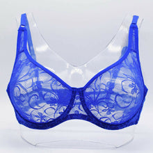 将图片加载到图库查看器，Plus Size Sexy Lace Bras For Women Underwired BH Hollow Out Bra Bralette Womens Underwear Delicate Embroidery Lingerie Brassiere
