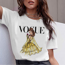 将图片加载到图库查看器，Vogue Harajuku T Shirt Summer Graphic Ullzang T-shirt Korean Kawaii Streetwear Tshirt 90s Funny Princess Cartoon Top Tees Female
