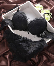 将图片加载到图库查看器，ANTONGMI Women Underwear Set Sexy Lace Bra Set Push Up Bra Set Sexy Lace Briefs  Lingerie 3/4 Cup 70B 75B 80B

