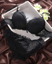 将图片加载到图库查看器，ANTONGMI Women Underwear Set Sexy Lace Bra Set Push Up Bra Set Sexy Lace Briefs  Lingerie 3/4 Cup 70B 75B 80B
