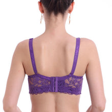 将图片加载到图库查看器，Sexy Lace Push Up Women Bra Underwear Thin Cup Underwire Bralette Plus Size
