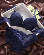 将图片加载到图库查看器，ANTONGMI Women Underwear Set Sexy Lace Bra Set Push Up Bra Set Sexy Lace Briefs  Lingerie 3/4 Cup 70B 75B 80B
