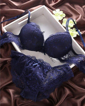 将图片加载到图库查看器，ANTONGMI Women Underwear Set Sexy Lace Bra Set Push Up Bra Set Sexy Lace Briefs  Lingerie 3/4 Cup 70B 75B 80B
