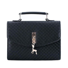 将图片加载到图库查看器，Women's Shoulder Bag Women Messenger Bags Leather Flap Plaid Hard Crossbody Bags for Women Bag Female Handbags Bolsa Feminina
