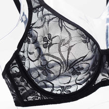将图片加载到图库查看器，Plus Size Sexy Lace Bras For Women Underwired BH Hollow Out Bra Bralette Womens Underwear Delicate Embroidery Lingerie Brassiere
