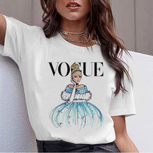 将图片加载到图库查看器，Vogue Harajuku T Shirt Summer Graphic Ullzang T-shirt Korean Kawaii Streetwear Tshirt 90s Funny Princess Cartoon Top Tees Female
