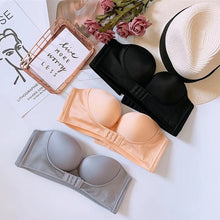 将图片加载到图库查看器，Sexy Strapless Bra Women Invisible Bras Push Up Lingerie Backless Brassiere Seamless Bralette Underwear for Wedding Dress #F

