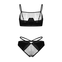 将图片加载到图库查看器，Lingerie Set Sexy Women Lace Strappy Push Up Bra Set Erotic Lingerie Porno Femme  Underwear Bralette Set  Intimates 6.10
