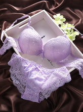 将图片加载到图库查看器，Sexy Lace Bra Set Women Underwear Set Push Up Bra Set Sexy Lace Briefs  Lingerie 3/4 Cup 70B 75B 80B
