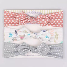 将图片加载到图库查看器，3pcs/lot baby girl headband for newborn babies hair band elastic accessories cotton headwear
