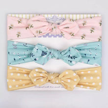 将图片加载到图库查看器，3pcs/lot baby girl headband for newborn babies hair band elastic accessories cotton headwear
