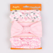将图片加载到图库查看器，3pcs/lot baby girl headband for newborn babies hair band elastic accessories cotton headwear
