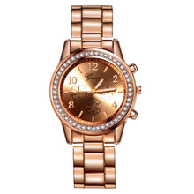 将图片加载到图库查看器，Women's Watches Geneva Classic Luxury Rhinestone Watch Women Watches Ladies Fashion Gold Watch Clock Reloj Mujer Montre Femme
