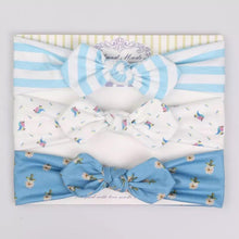 将图片加载到图库查看器，3pcs/lot baby girl headband for newborn babies hair band elastic accessories cotton headwear
