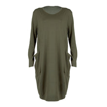 将图片加载到图库查看器，Women Casual Loose Dress with Pocket Ladies Fashion O Neck Long Tops Female T Shirt Dress Streetwear Plus Size 5XL vestidos
