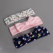 将图片加载到图库查看器，3pcs/lot baby girl headband for newborn babies hair band elastic accessories cotton headwear
