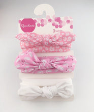 将图片加载到图库查看器，3pcs/lot baby girl headband for newborn babies hair band elastic accessories cotton headwear
