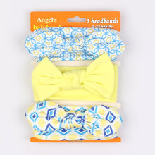 将图片加载到图库查看器，3pcs/lot baby girl headband for newborn babies hair band elastic accessories cotton headwear
