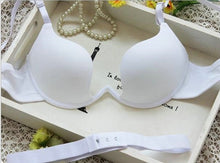 将图片加载到图库查看器，Japanese Style Deep V Push Up Bra Strapless Underwire Underwear Women Sexy Soutien Gorge Thin Half Cup Lingerie Beauty Back
