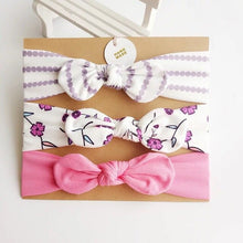 将图片加载到图库查看器，3pcs/lot baby girl headband for newborn babies hair band elastic accessories cotton headwear
